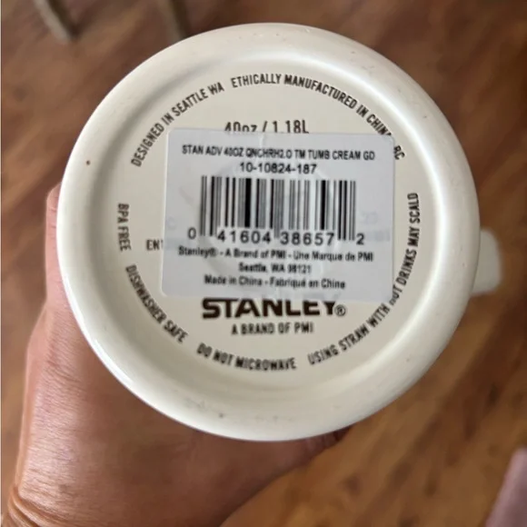 Stanley Cream 40 oz. Travel Mug - Picture 4 of 5
